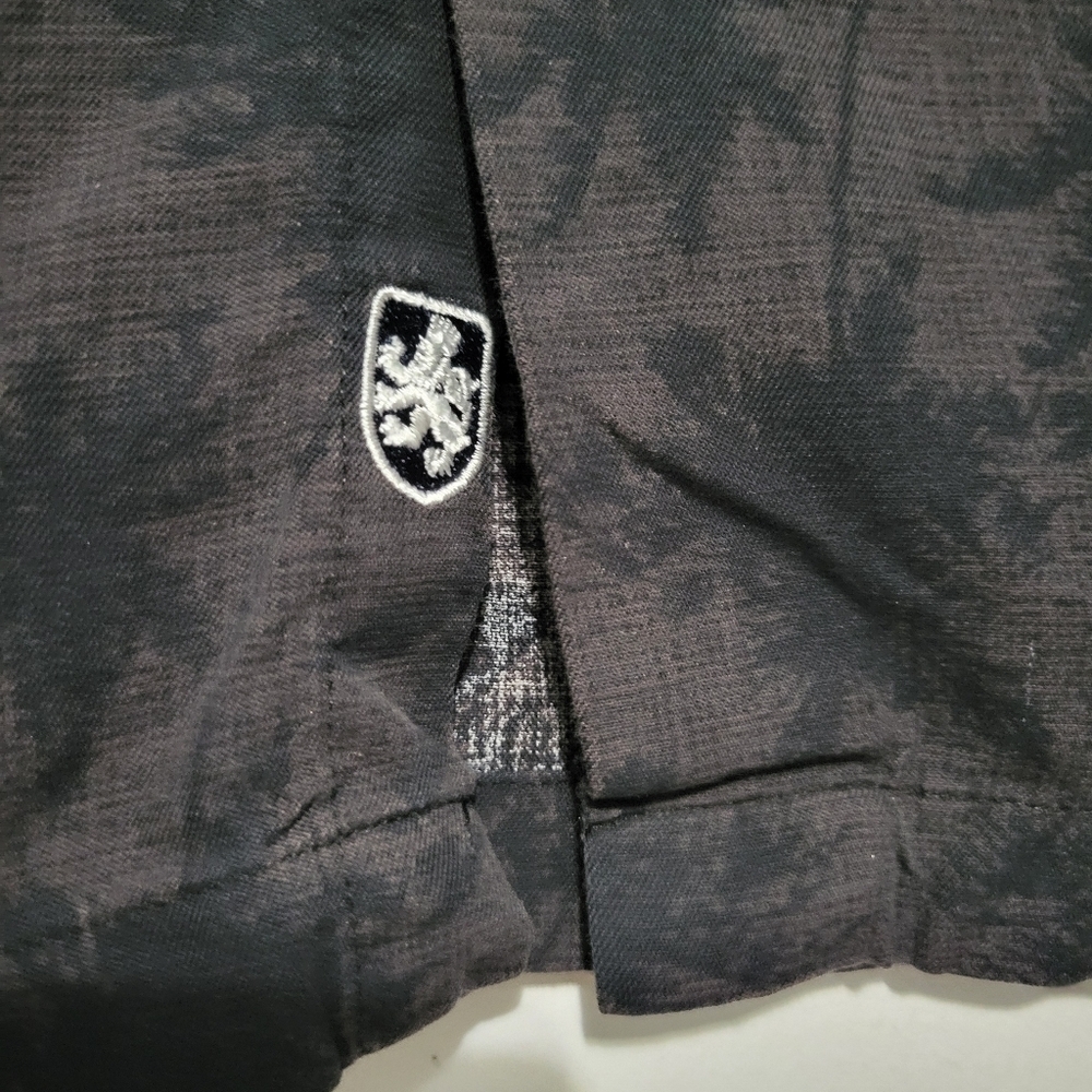 Nat Nast Silk Blend Printed Men's Shirt XXL Black - Picture 3 of 8